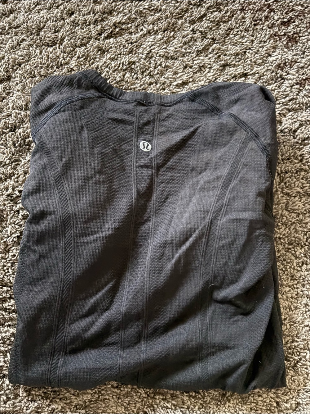lululemon athletica Black Seam Detail Performance Top